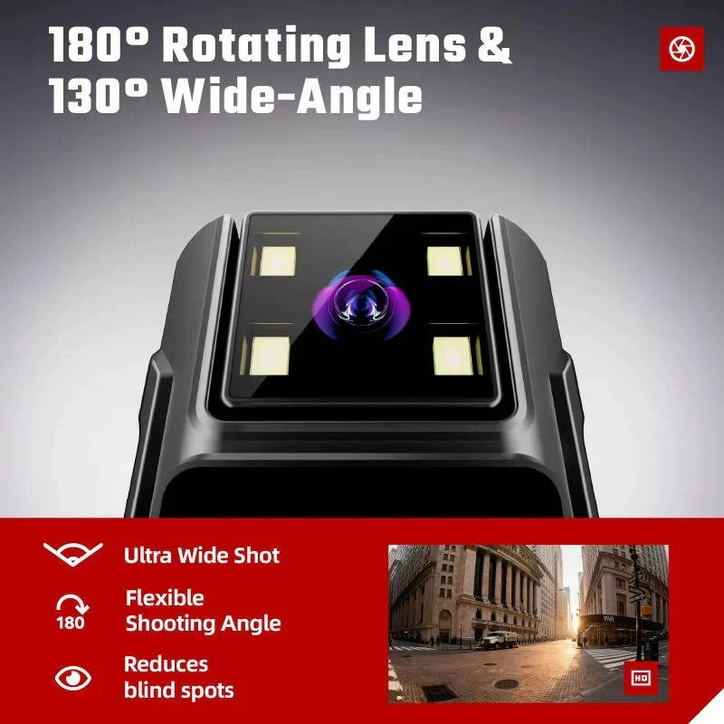 1080P Wearable Body Camera with Night Vision, Motion Detection and Wide Angle Rotatable Lens - Image 3