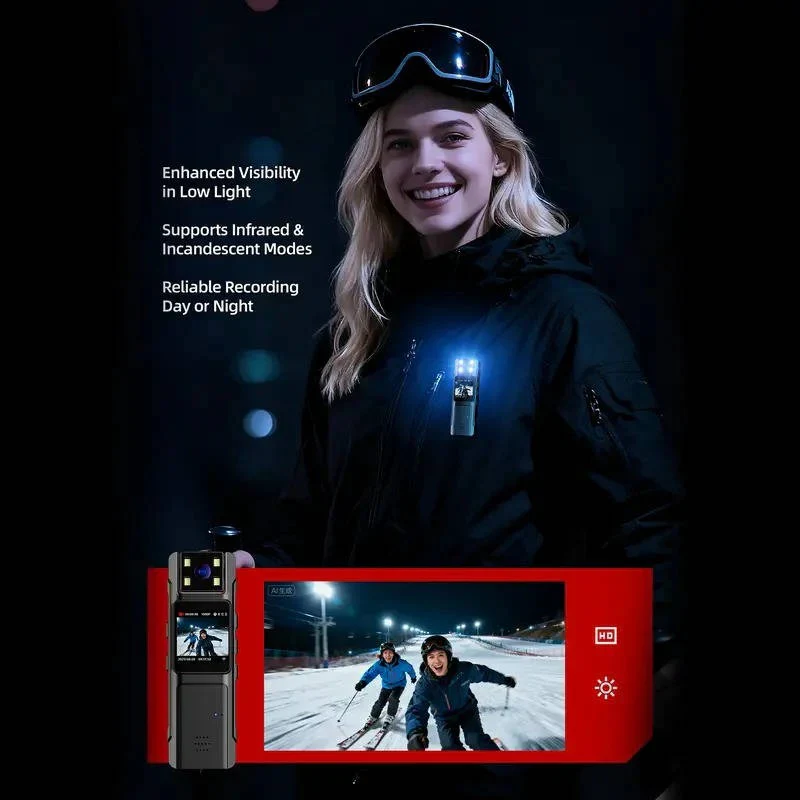 1080P Wearable Body Camera with Night Vision, Motion Detection and Wide Angle Rotatable Lens - Image 4