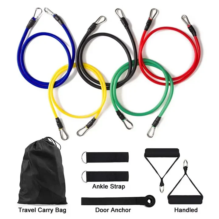11 Piece Resistance Band Set for Home Workouts and Strength Training - Image 5