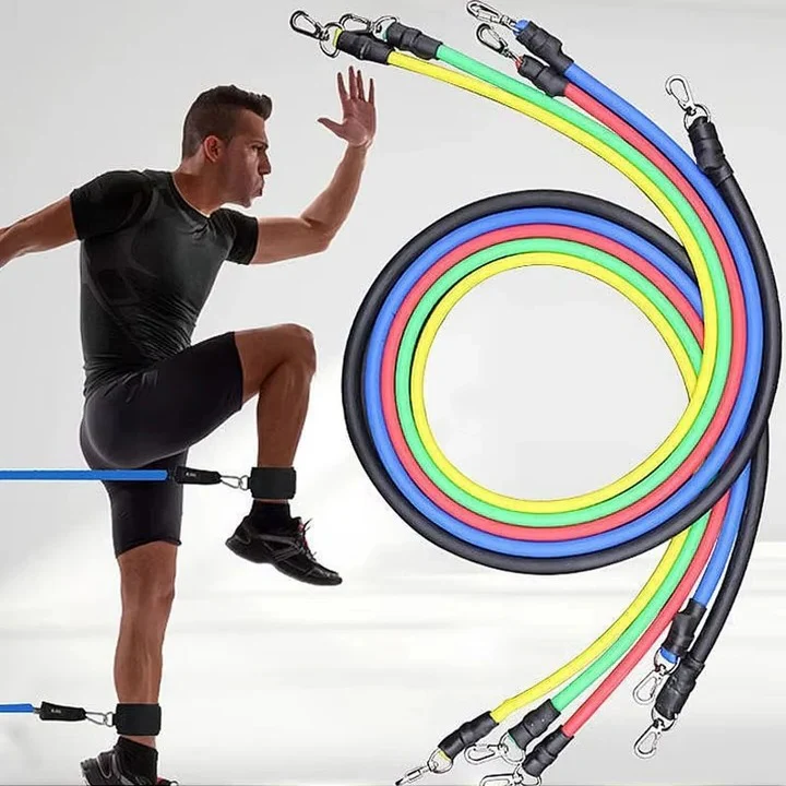 11 Piece Resistance Band Set for Home Workouts and Strength Training - Image 6
