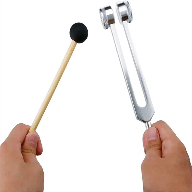 128 Hz Aluminum Tuning Fork with Weighted Precision Design - Image 2