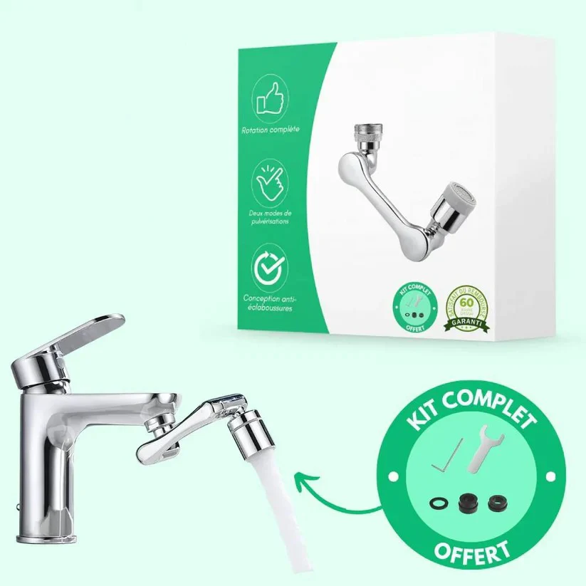 1440 Degree Rotating Faucet Aerator with Built-In Water Saving Filter - Image 5