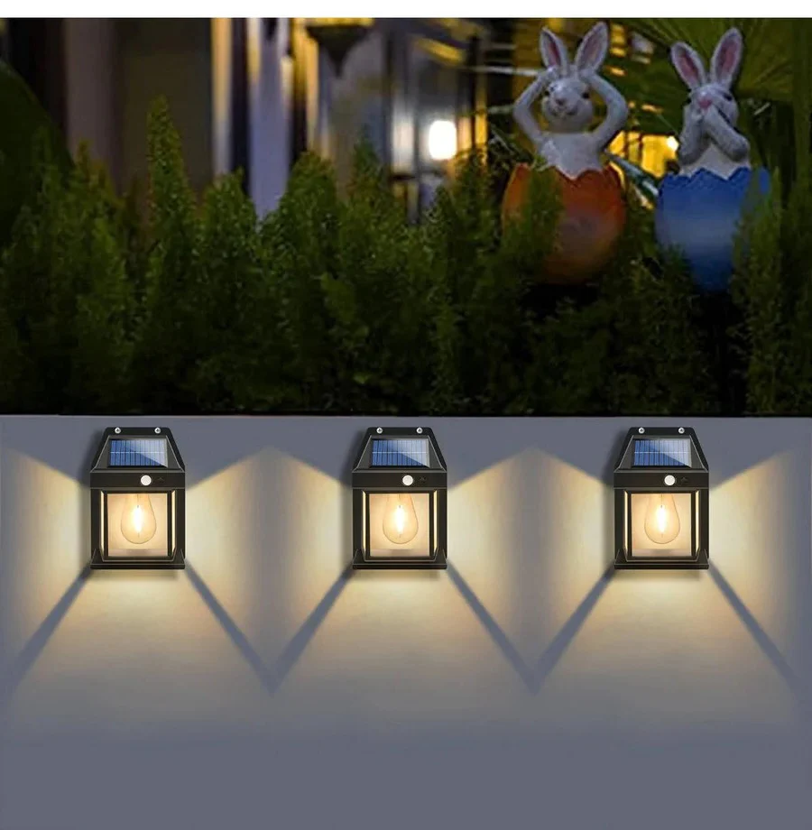 Solar Wall Lamp Outdoor, Set of 2 - Image 8