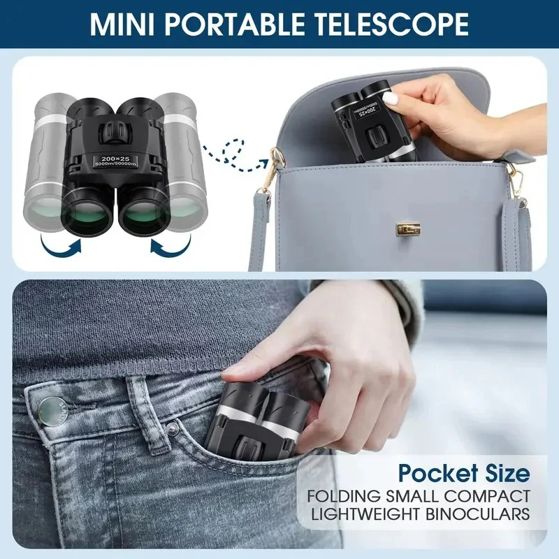 Compact Waterproof Binoculars 25mm with FMC Lens for Travel - Image 4