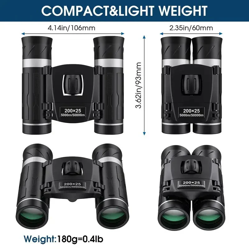 Compact Waterproof Binoculars 25mm with FMC Lens for Travel - Image 5