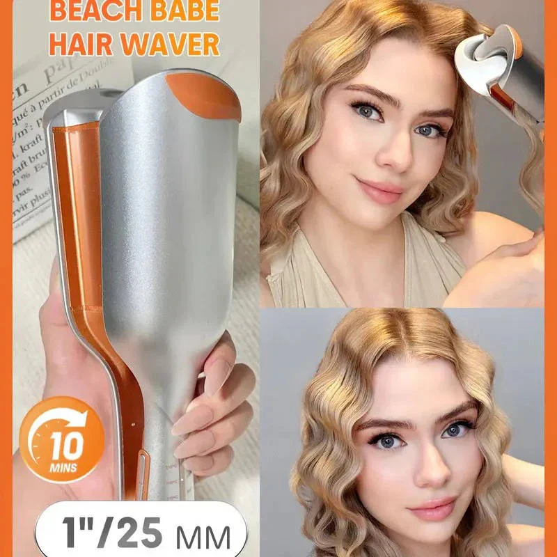 25mm Dual Barrel Hair Waver with 5 Adjustable Heat Settings - Image 2