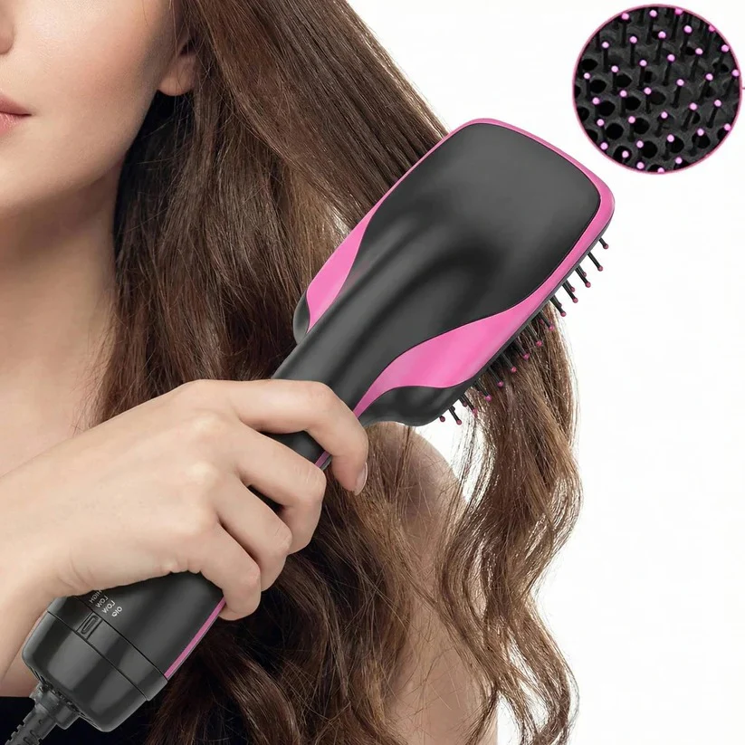 1000W Paddle Blow Dryer Brush with 3 Adjustable Heat Setting - Image 2
