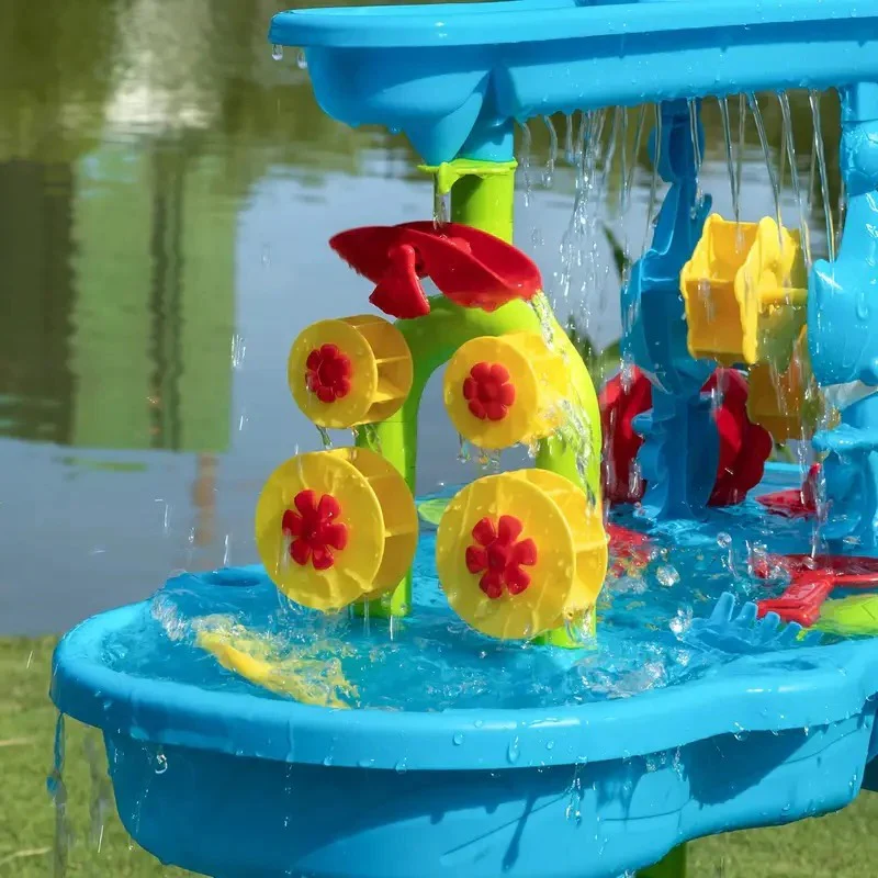 3 in 1 Outdoor Sand and Water Table for Kids - Image 2