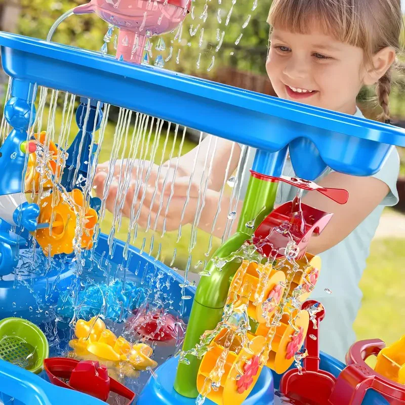 3 in 1 Outdoor Sand and Water Table for Kids - Image 4