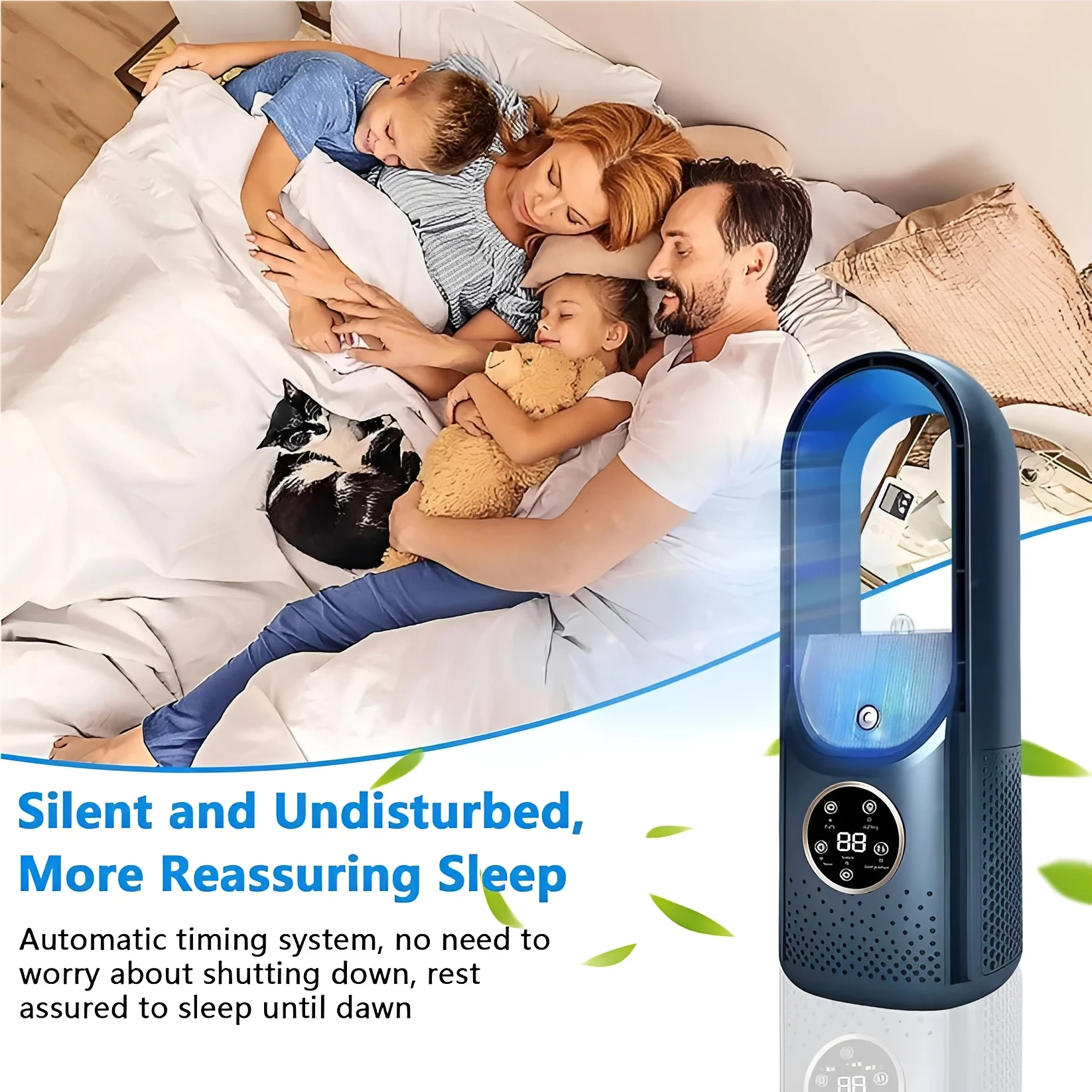 3 in 1 Portable Air Cooling Fan with Humidifier and DC Brushless Motor - Image 8