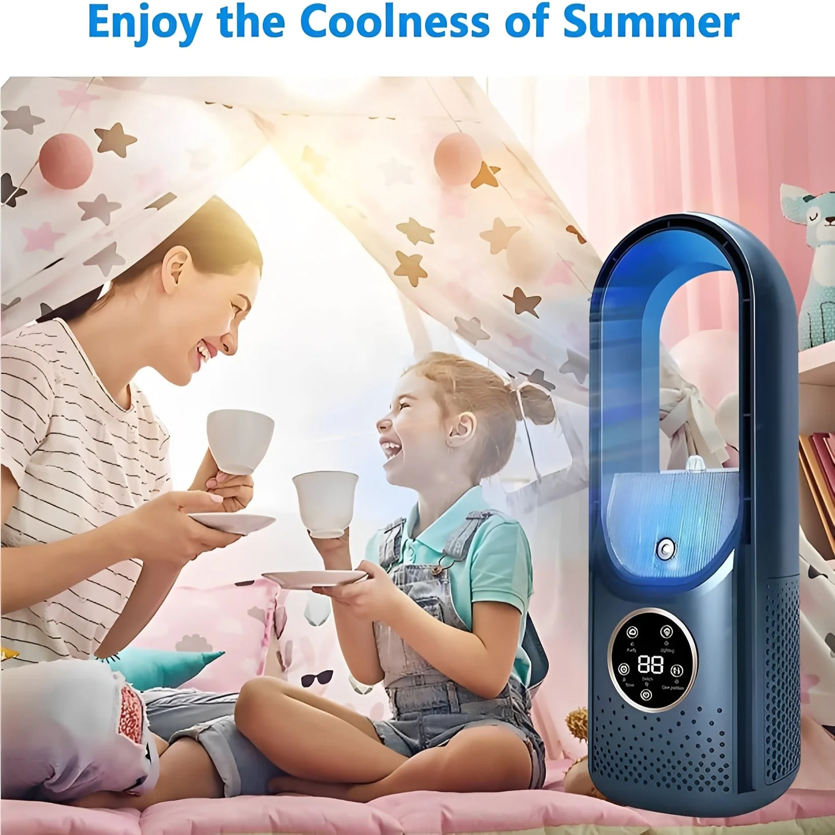 3 in 1 Portable Air Cooling Fan with Humidifier and DC Brushless Motor - Image 9