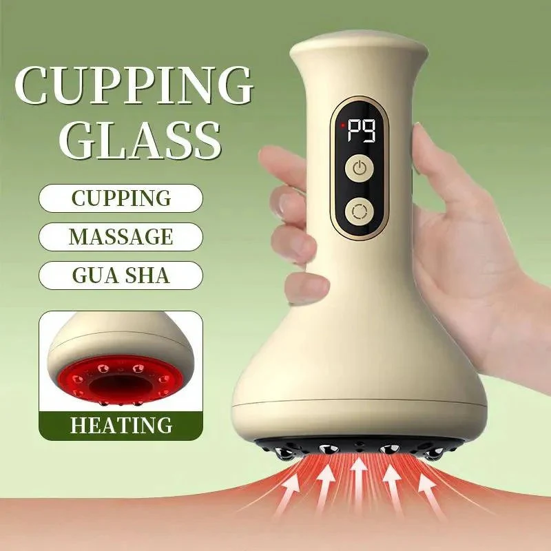 Electric Vacuum Cupping Massage Device with Heat and LED Display - Image 4