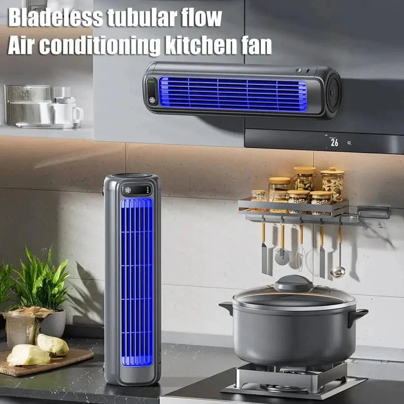 3 Speed Portable Desktop Air Cooler Fan with 2000mAh Battery and Wall Mount Option - Image 4