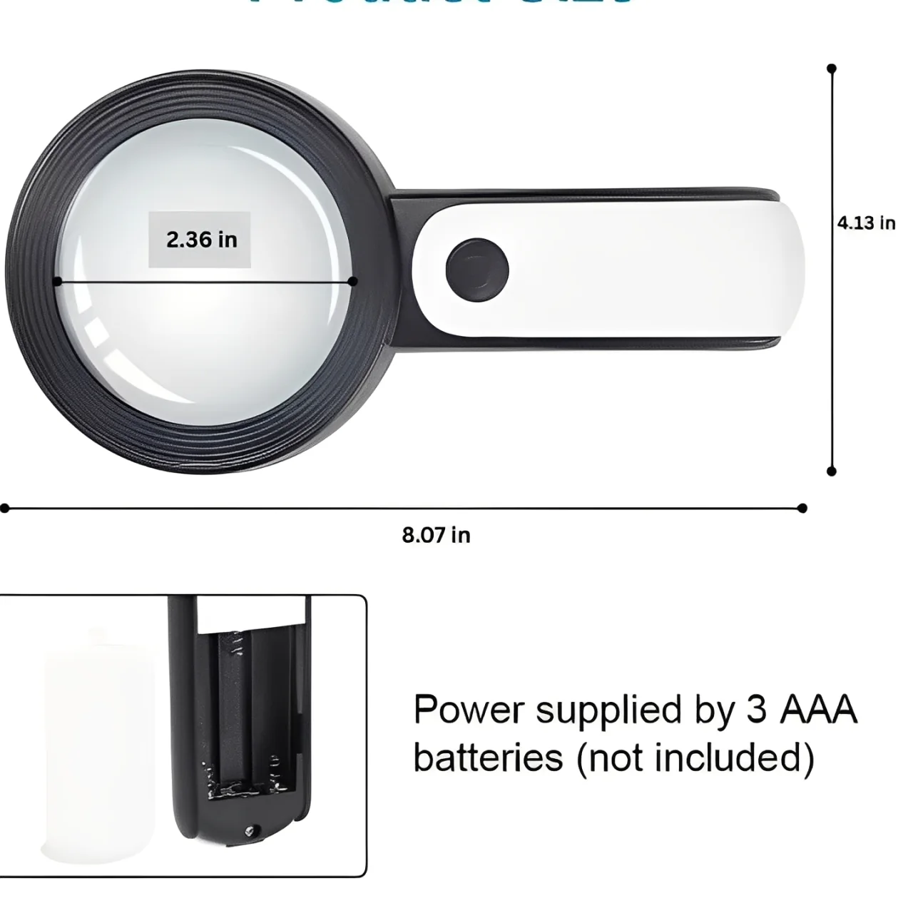 30x Magnifier for Seniors with Bright LED Illumination - Image 3