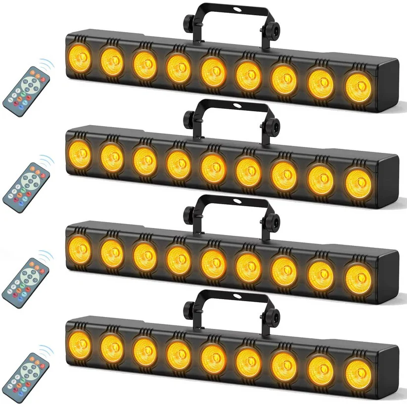 36W RGBW LED Wash Light Bar, DMX DJ Stage Uplight with Remote for Parties - Image 3