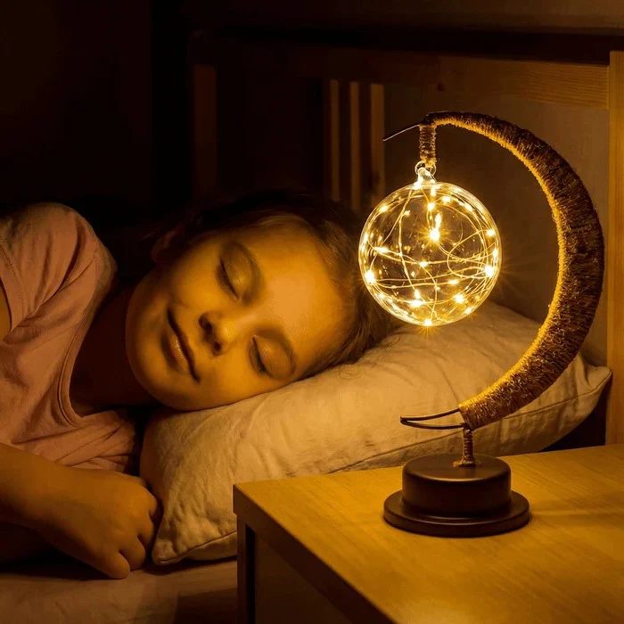 3D Moon Lamp with Detailed Celestial Surface Design - Image 4