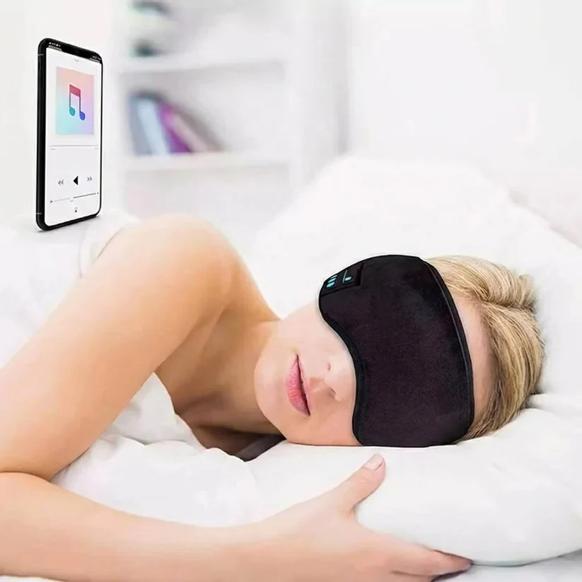 Bluetooth Sleep Mask Headphones with Adjustable Fit and Built In Speakers - Image 3