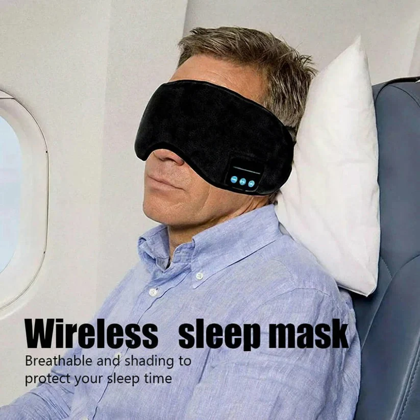 Bluetooth Sleep Mask Headphones with Adjustable Fit and Built In Speakers - Image 4