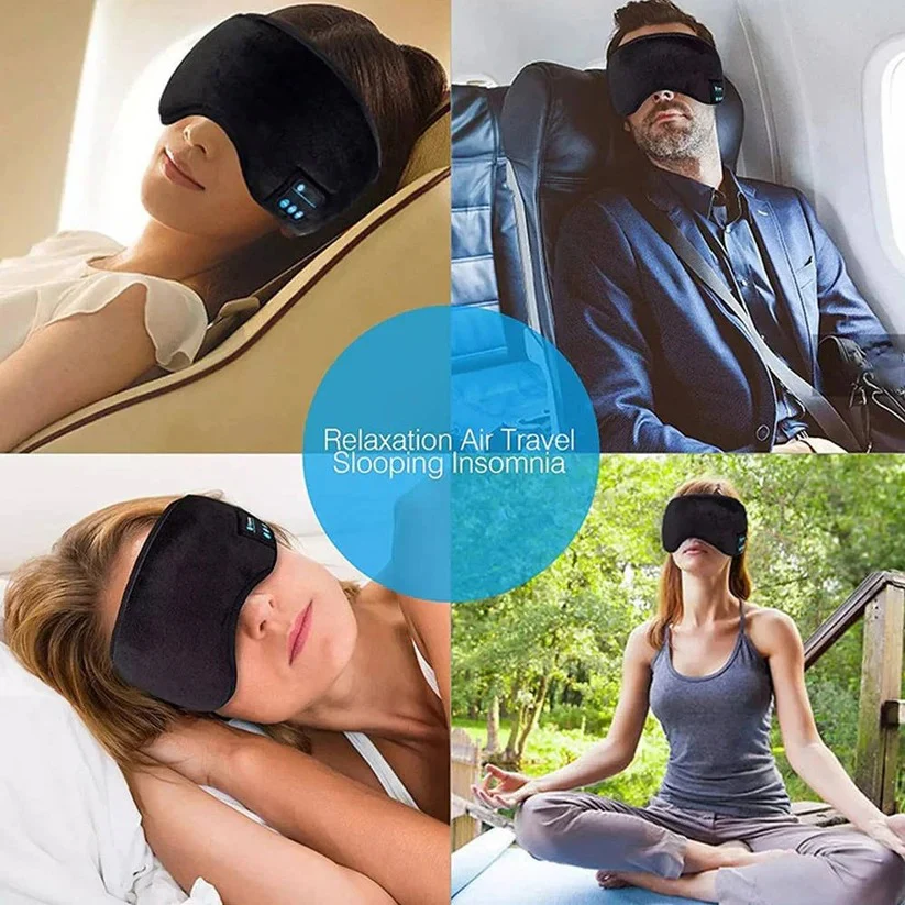 Bluetooth Sleep Mask Headphones with Adjustable Fit and Built In Speakers - Image 6