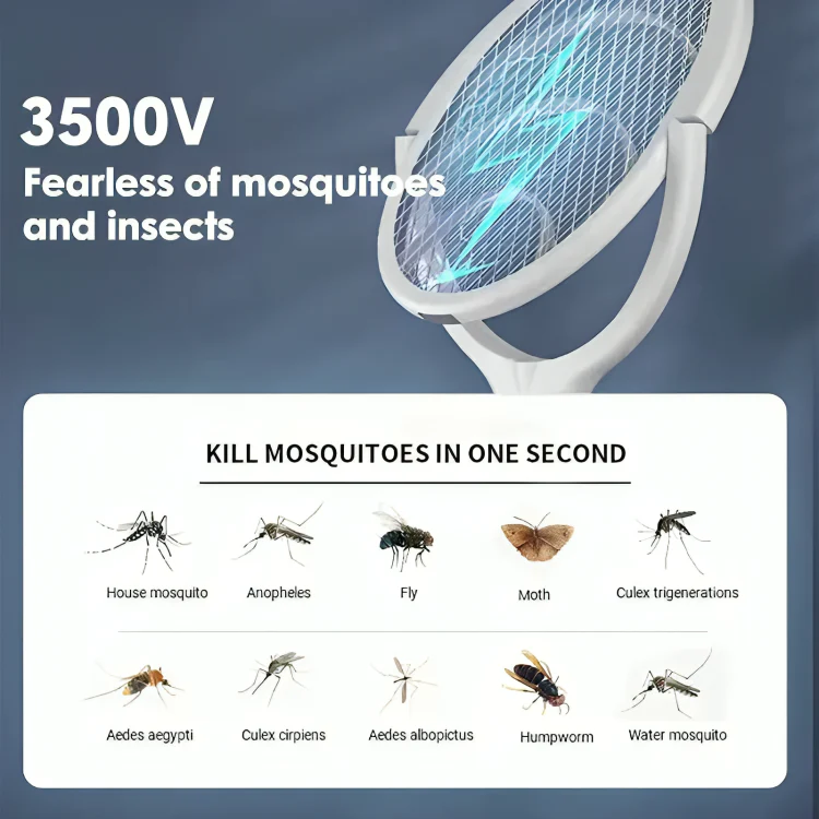 5 in 1 Fast Charging Bug Zapper Racket - Image 3