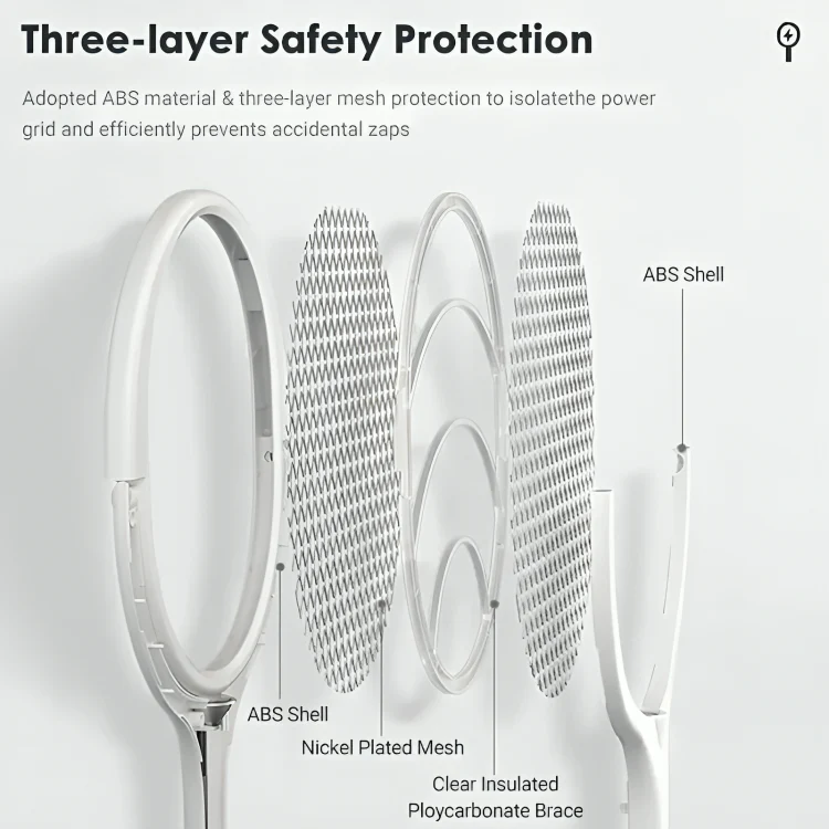 5 in 1 Fast Charging Bug Zapper Racket - Image 4