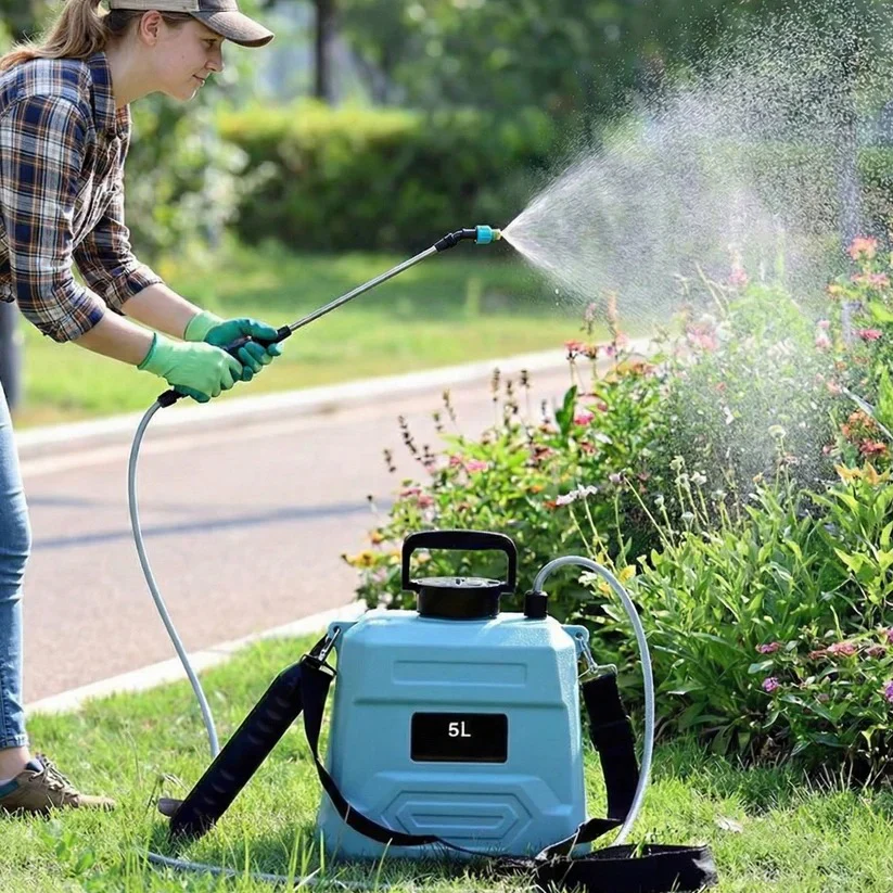 5L Battery Powered Backpack Garden Sprayer with Adjustable Nozzles - Image 4