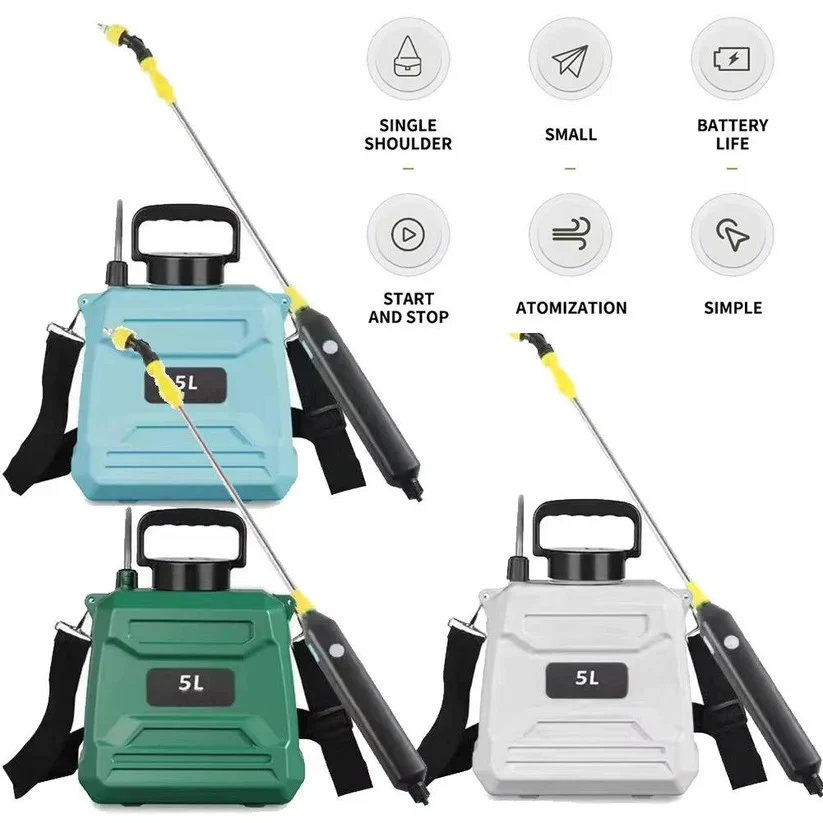 5L Battery Powered Backpack Garden Sprayer with Adjustable Nozzles - Image 9