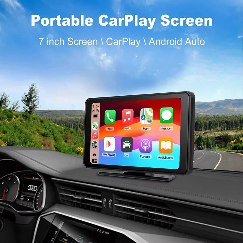 Wireless 7 Inch Car Touchscreen Displace with Voice Control for Vehicles - Image 2