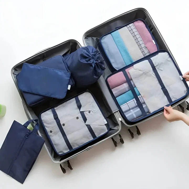 Travel Packing Cube Set, 7 Pieces with Mesh Panels and Bags - Image 5