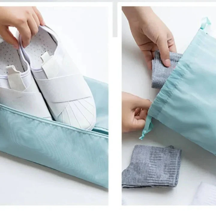 Travel Packing Cube Set, 7 Pieces with Mesh Panels and Bags - Image 9