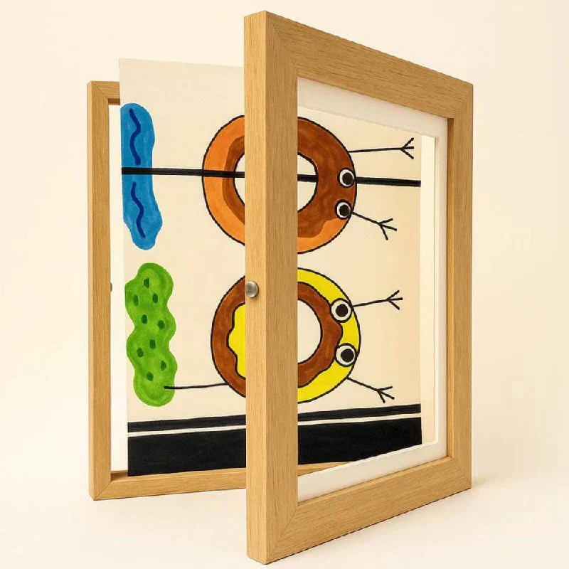 A4 Kids Artwork Display Frame with Storage for up to 150 Drawings - Image 3