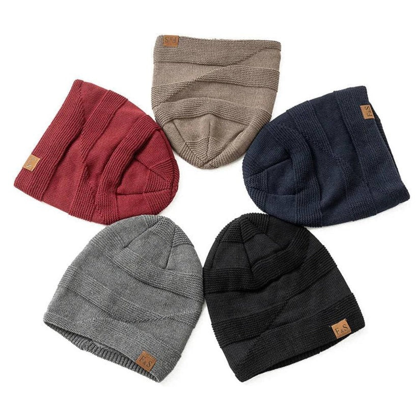 Acrylic Knit Slouch Beanie for Men, Warm Winter Cold Weather Hat - Image 6