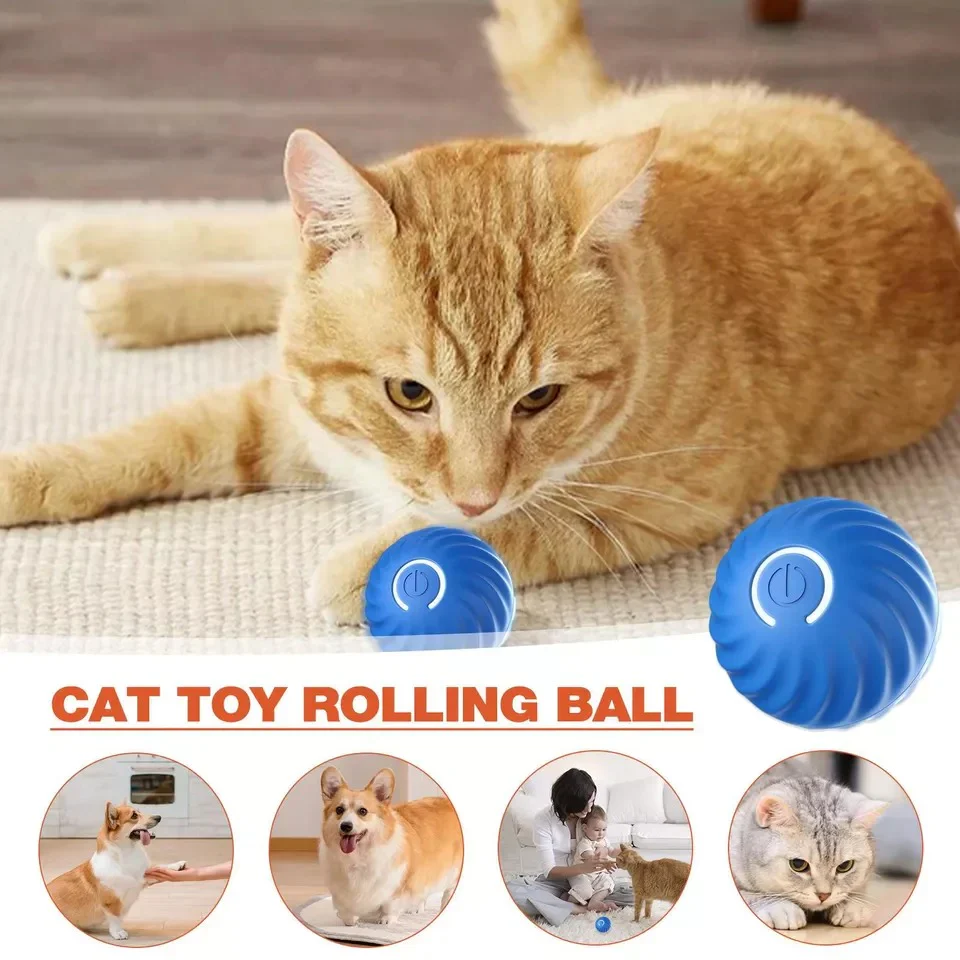 Motion Activated Rolling Ball Moving Toy for Pets - Image 4