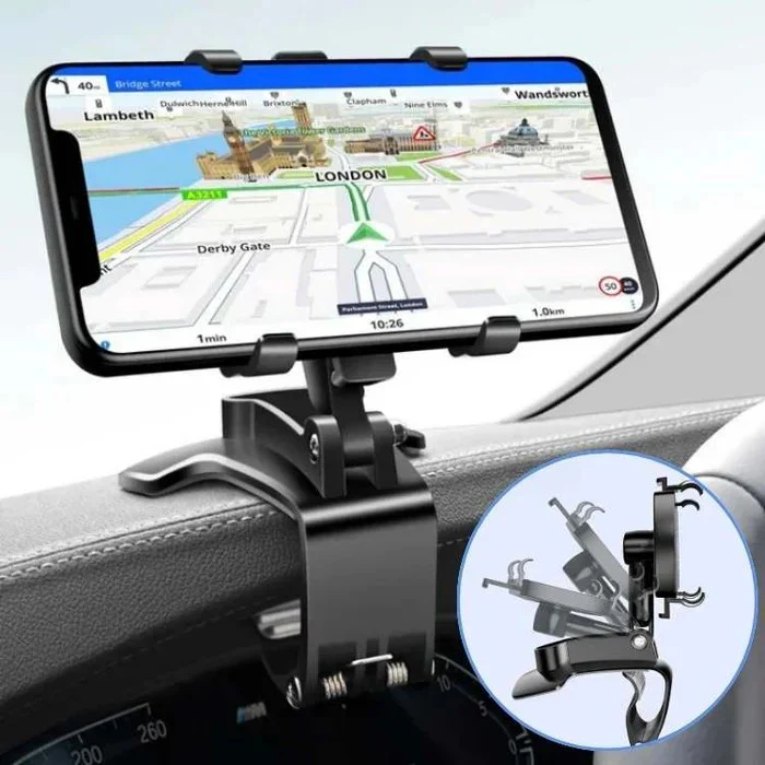 Adjustable Car Phone Holder with Secure Grip Mount - Image 2
