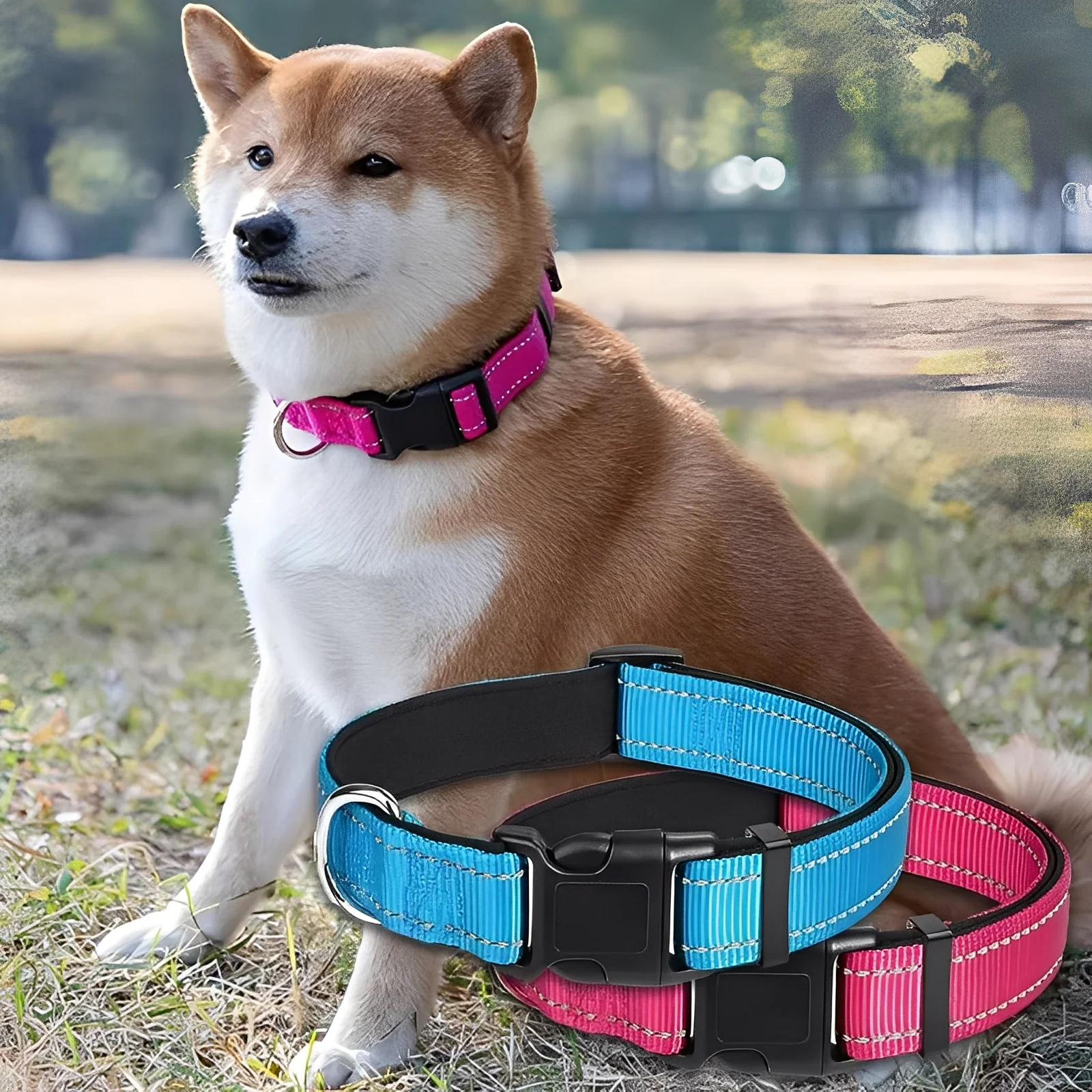 Adjustable Nylon Dog Collar with Clip Buckle - Image 7