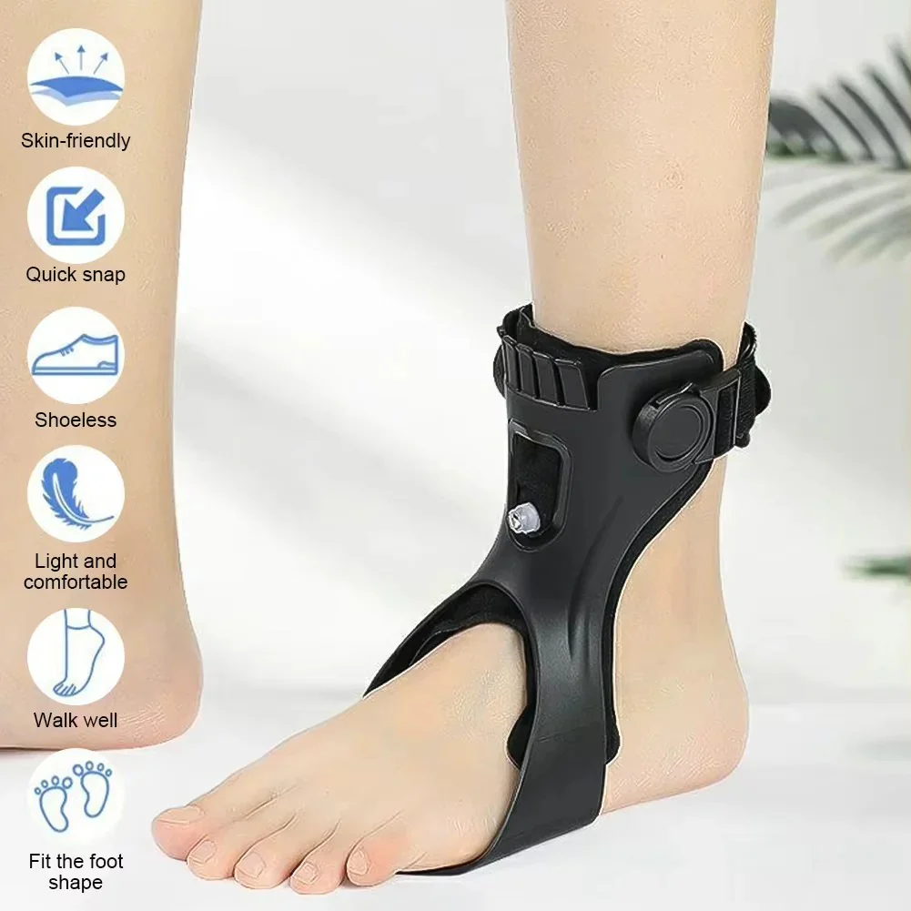 Adjustable Drop Foot Support Brace with Breathable Lining and Toe Lift - Image 3