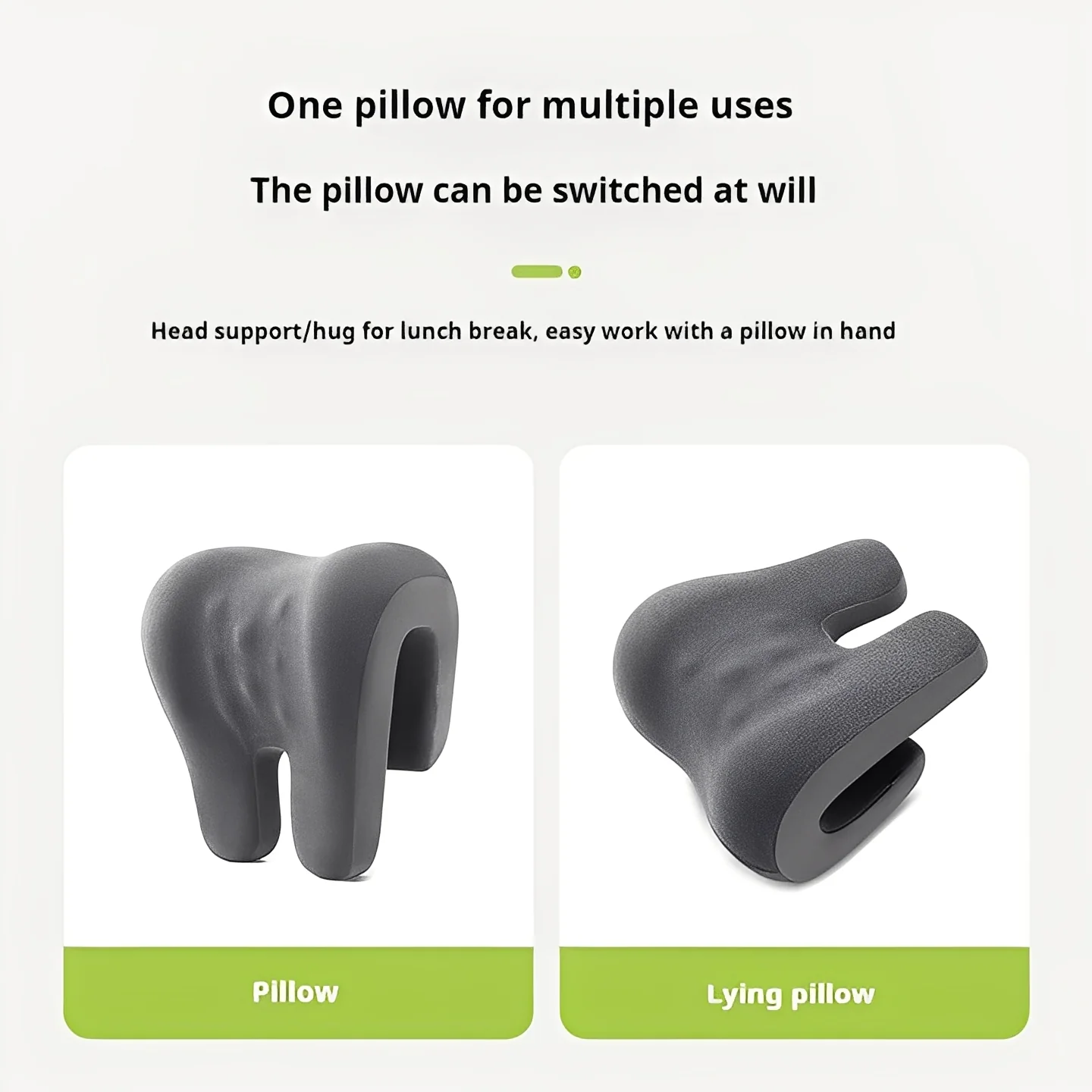 Adjustable Headrest Pillow for Office Chairs with Removable Cover - Image 3