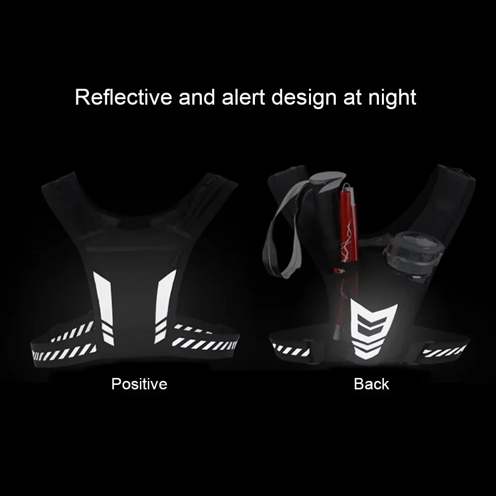 Adjustable Reflective Running Vest with Secure Phone Pocket - Image 6