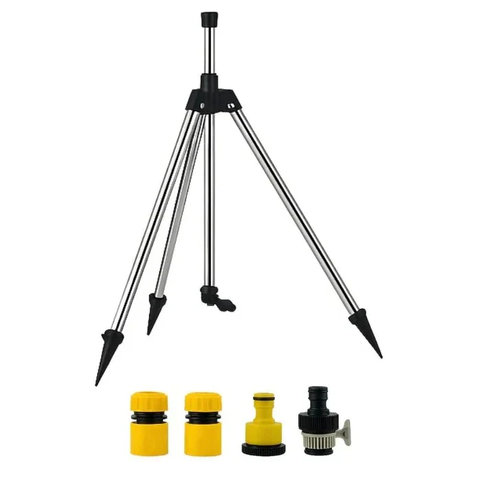 Adjustable Rotating Tripod Sprinkler with High Pressure Water Flow - Image 2