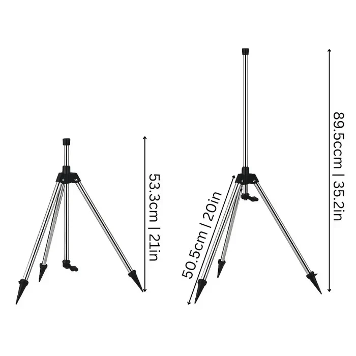 Adjustable Rotating Tripod Sprinkler with High Pressure Water Flow - Image 3