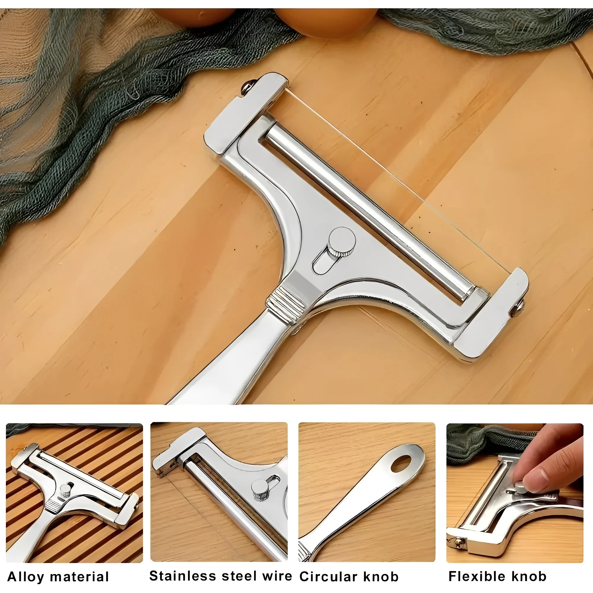Stainless Steel Butter and Cheese Tool Set - Image 10