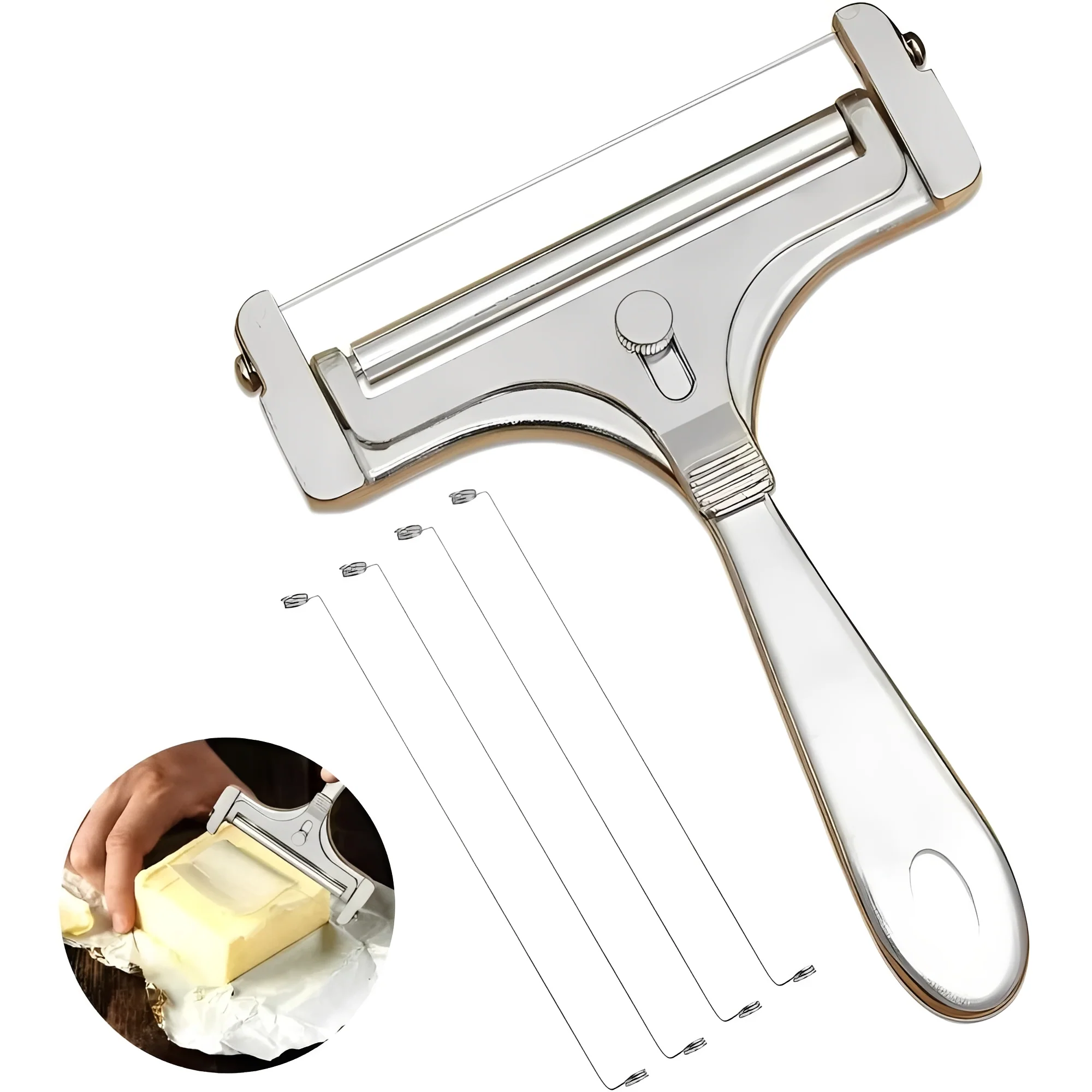Stainless Steel Butter and Cheese Tool Set - Image 6