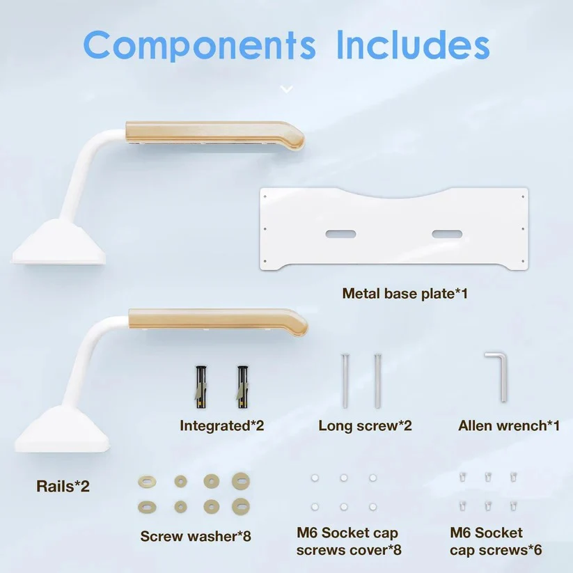 Adjustable Toilet Safety Rail with Dual Armrests for Elderly Support - Image 6