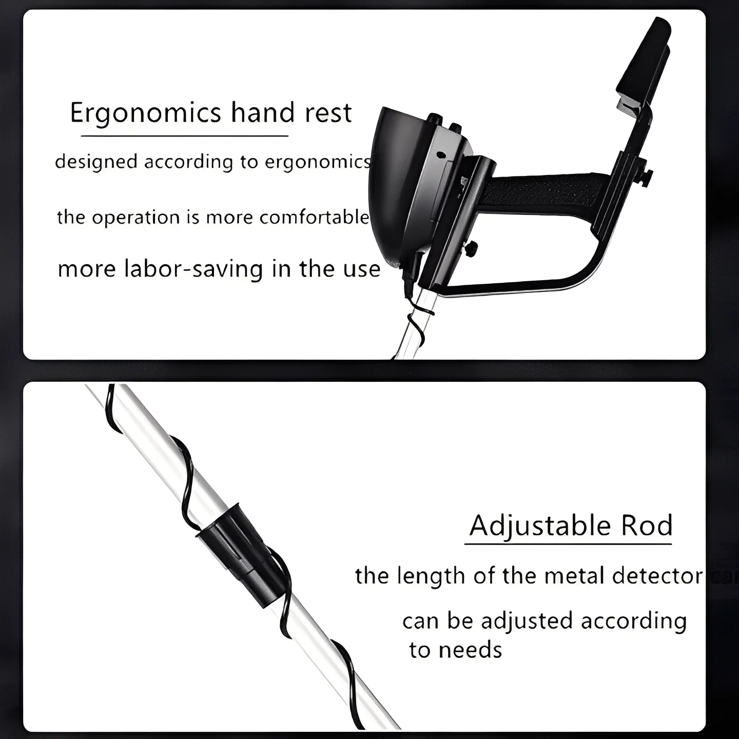Metal Detector with LCD Pointer Meter and Adjustable Stem - Image 7