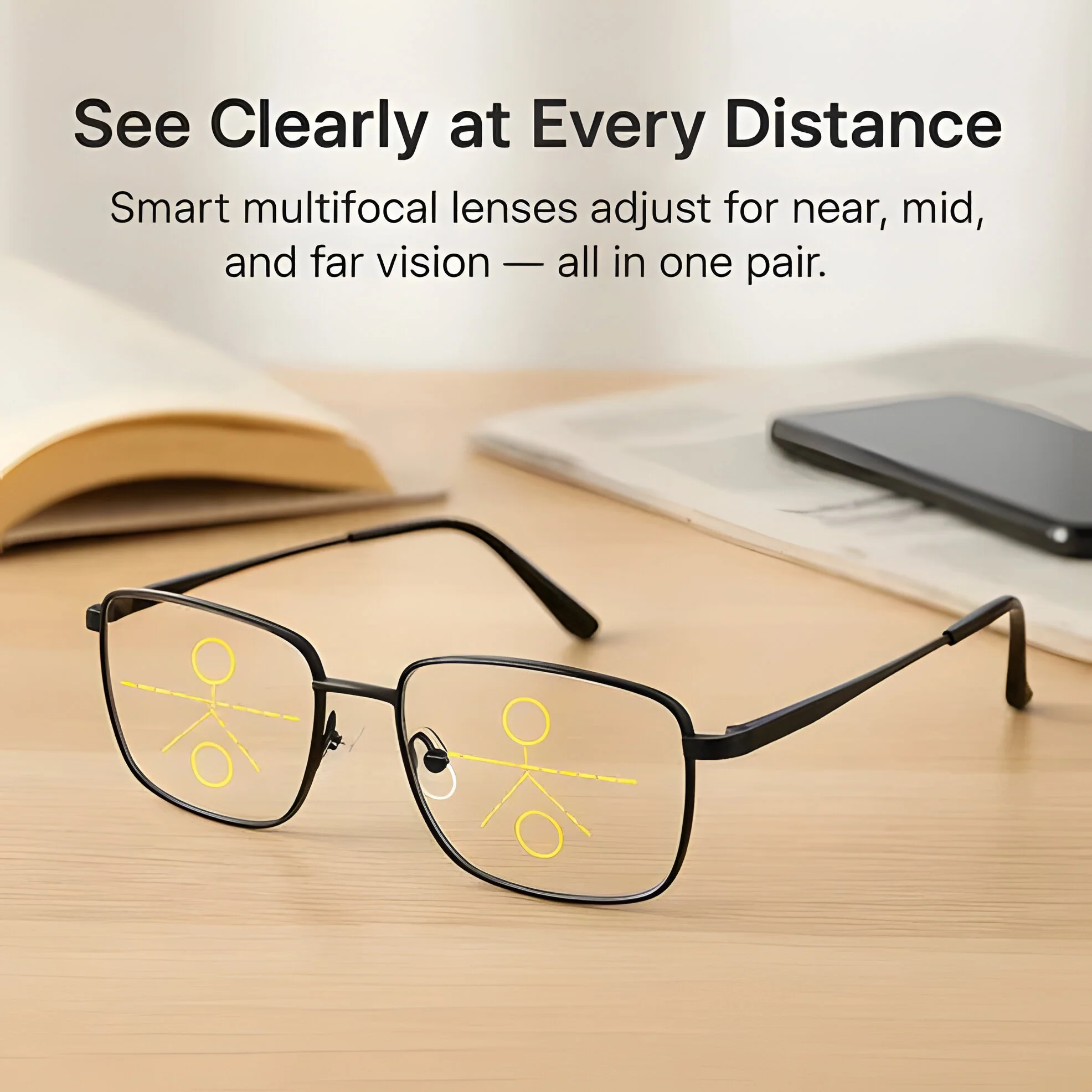 Progressive Glasses with Light Adaptive Lenses - Image 3