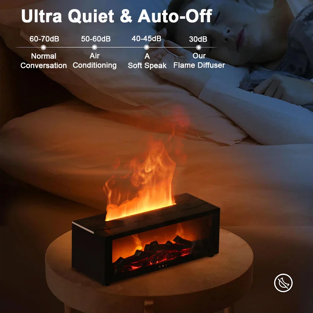 Air Humidifier and Air Purifier with Aromatherapy Flame Effect - Image 4