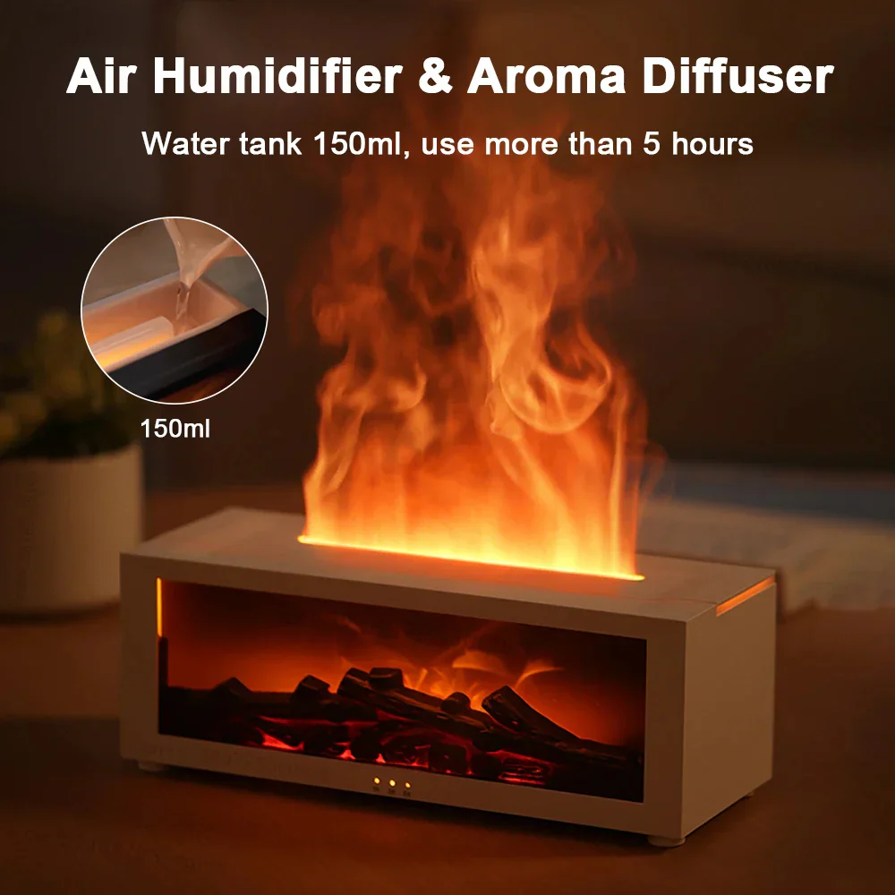 Air Humidifier and Air Purifier with Aromatherapy Flame Effect - Image 5