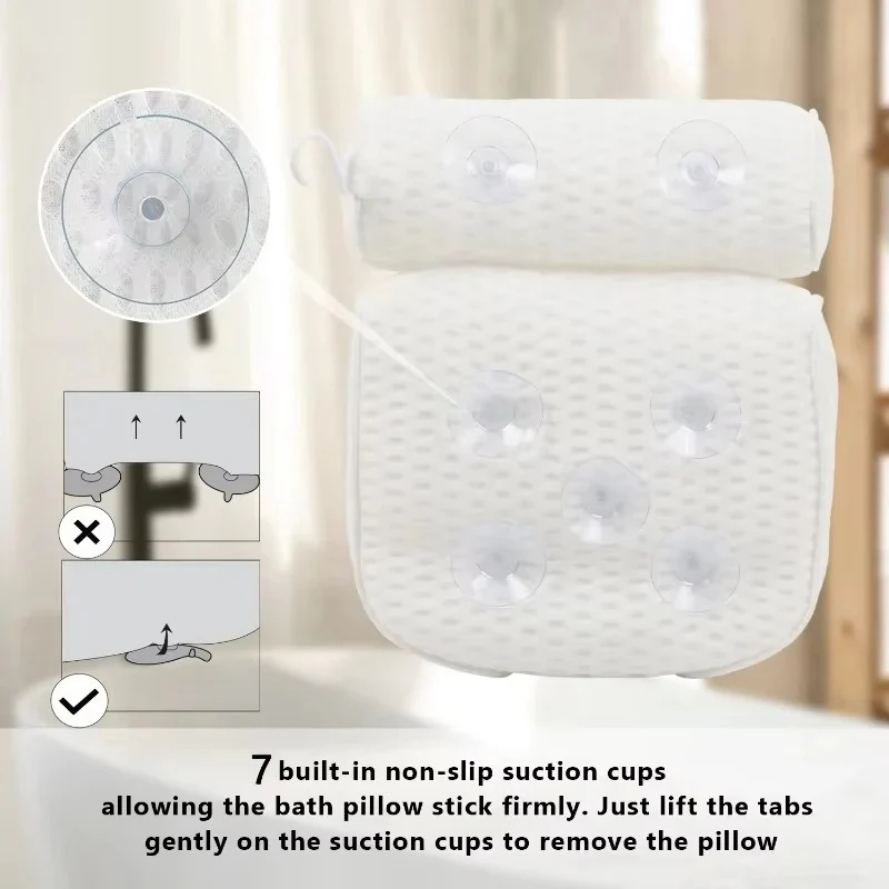 Air Mesh Spa Pillow for Head Support - Image 3