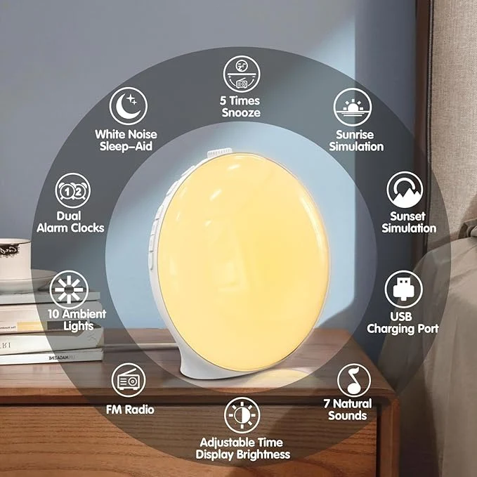 Alarm Clock with Adjustable Light and Sound Options - Image 3