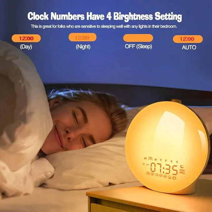 Alarm Clock with Adjustable Light and Sound Options - Image 4